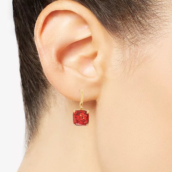 Kate Spade Glitter Charm Huggie Earrings - Picture 2 of 2